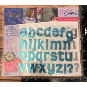 Locker Combos Mirror Letters Alphabet Set By Rondo 923862E